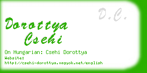 dorottya csehi business card